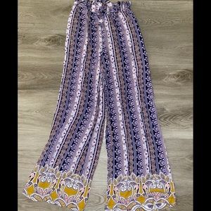 Long flowy bell bottom pants